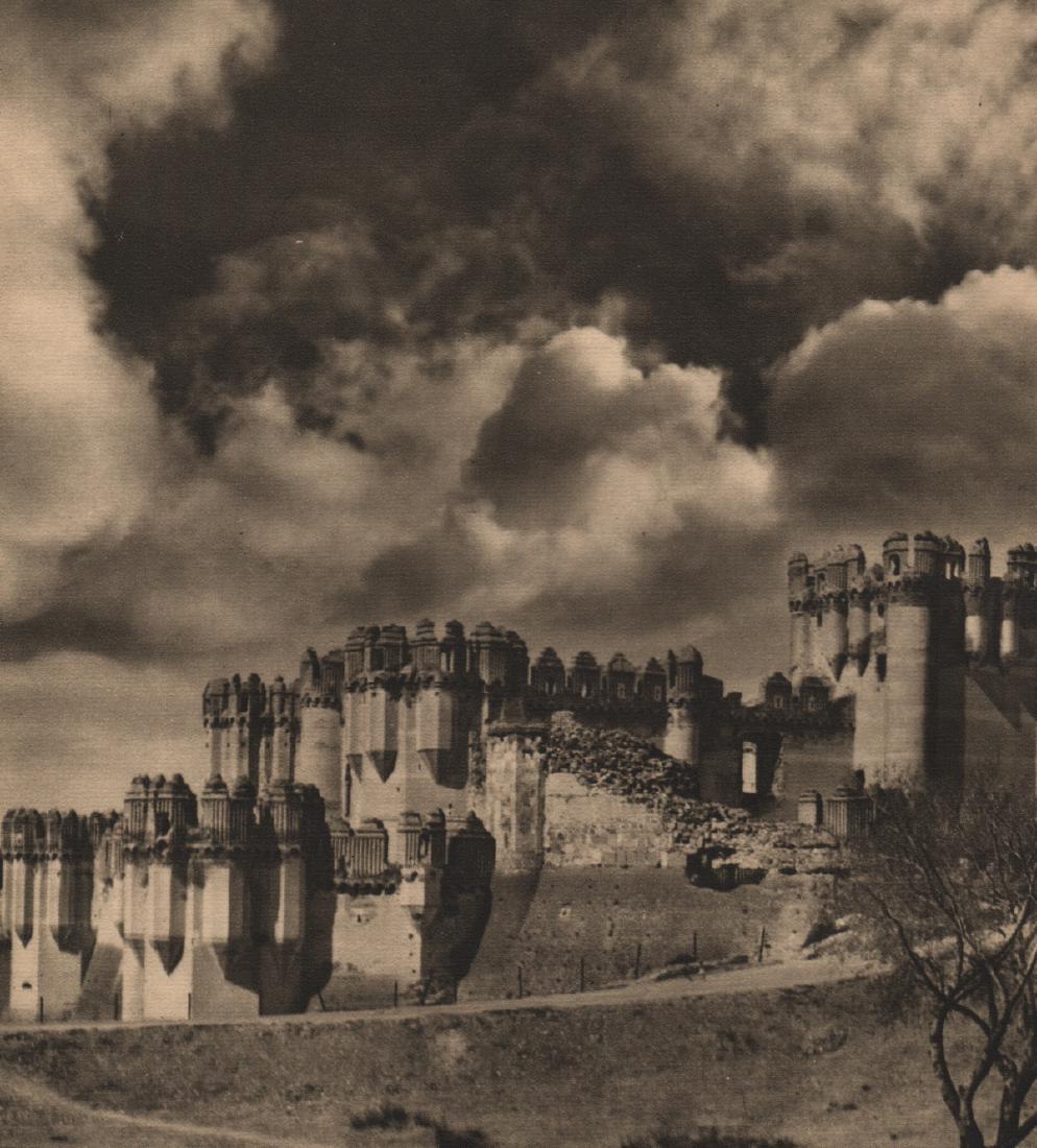 JOSE ORTIZ ECHAGUE - Castle in Segovia: Artist: JOSE ORTIZ ECHAGUE Print Title: Castle in Segovia Medium: Sheet-fed Gravure Printing Date: 1950 Printed in Spain Image Size: 8 x 8.5 inches Jose Ortiz Echague (1886 - 1980) was a Spanish entre