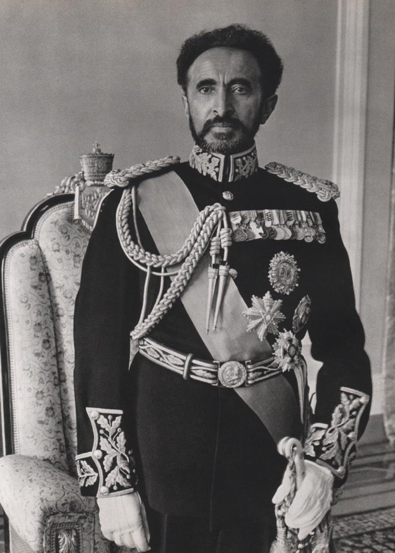 ALFRED EISENSTAEDT - Emperor Haile Selassie I: Artist: ALFRED EISENSTAEDT Print Title:Emperor Haile Selassie I, 1955 Medium: Color Sheet-fed Gravure Printing Date: 1966 Printed in Switzerland Image Size: 9 x 12 inches Alfred Eisenstaedt (1898-1995