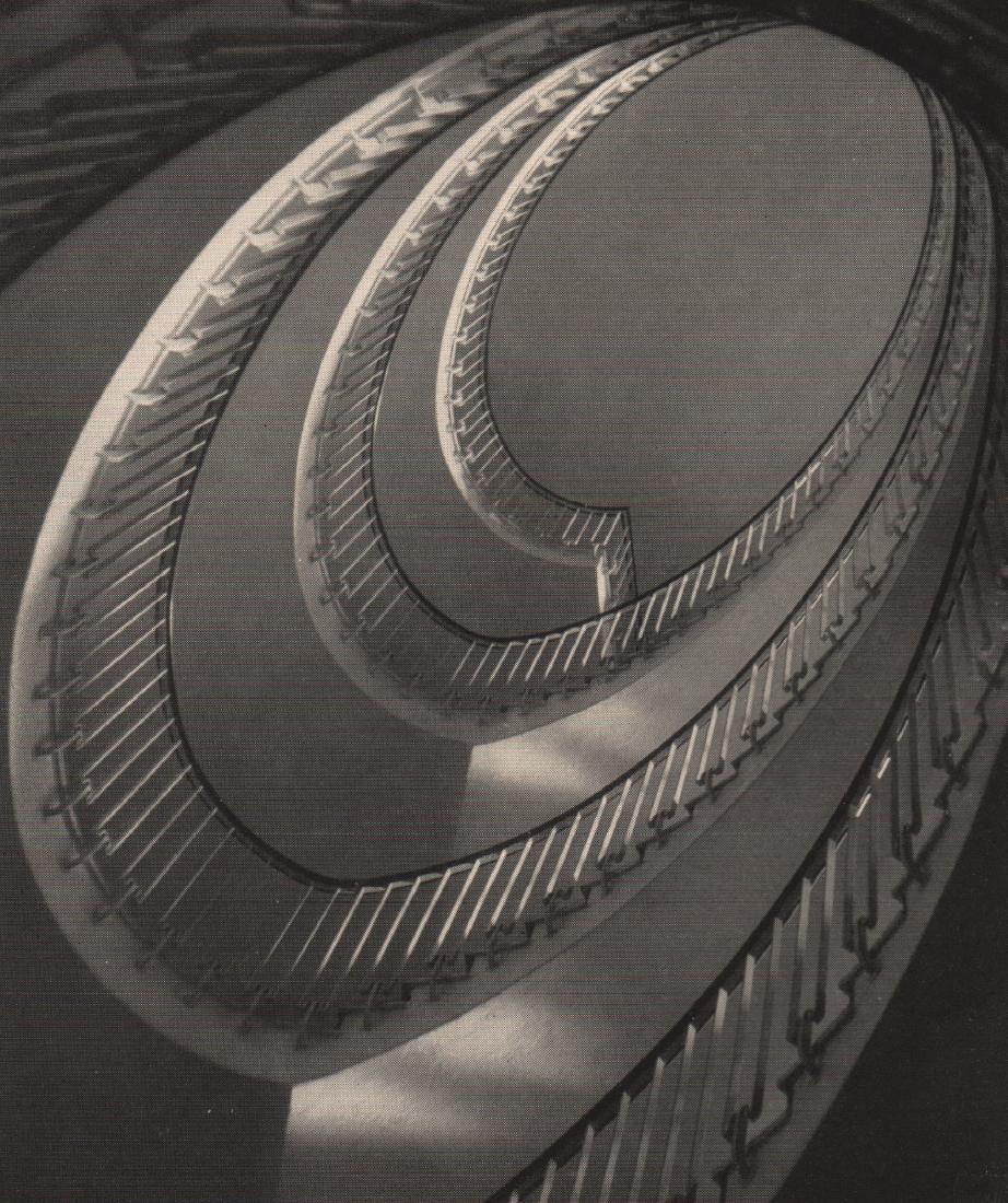 H. MORTIMER - The Staircase: Artist: H. MORTIMER Print Title: The Staircase Printing Date: 1952 Medium: Photoengraving Printed in: the UK Image Size: approx. 7.5” x 6” No Reserve: This lot starts at $1 and has no reserve as a