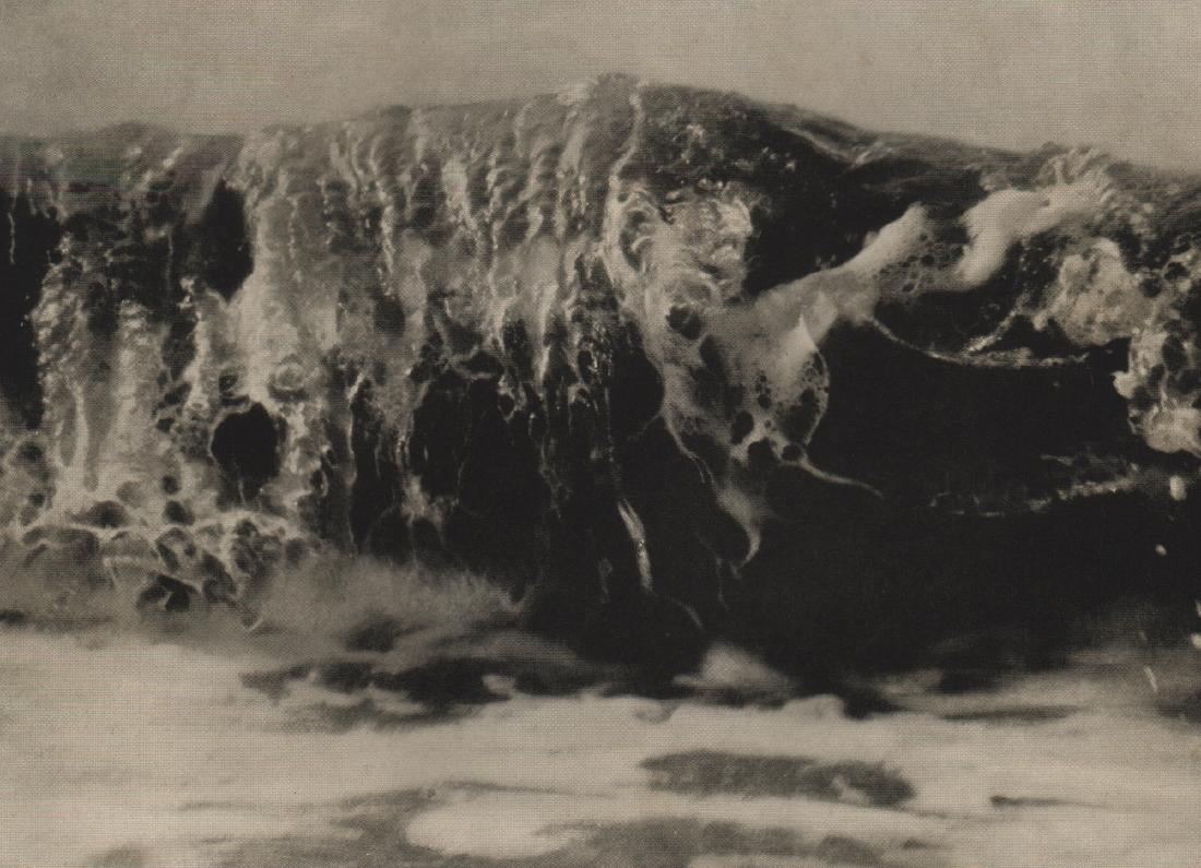 HANS WINDISCH- Breaking Surf: Artist: HANS WINDISCH Print Title:Breaking Surf Printing Date: 1928 Medium: Photoengraving Printed in: Germany Image Size: 6” x 8” No Reserve: This lot starts at $1 and has no reserve as a courtes