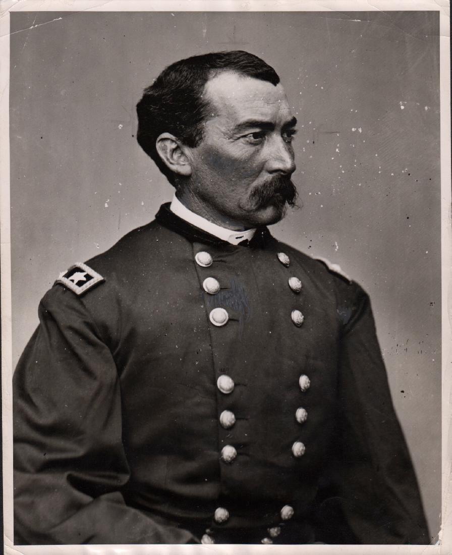 Press Photograph of General Philip H. Sheridan: Press Photograph of General Philip H. Sheridan Press Photograph 8x10" Ansco Division, General Aniline & Film Corporation Press photograph of General Philip H. Sheridan taken by Mathew Brady during the