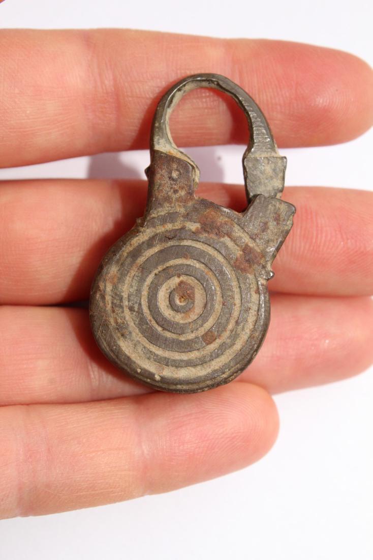 Medieval Viking Bronze Sun Solar Lock: Medieval viking bronze sun solar lock - 45x26 mm Origin: European Period: 9 th - 14 th century AD, Kievan Rus Material: bronze Size: 45x26 mm place of discovery - Ukraine, Ukrainian private collection