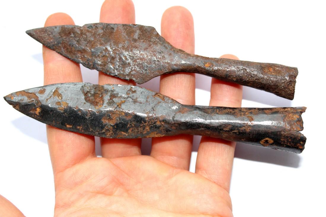 Medieval Iron Middle Spearheads (1 of 5)