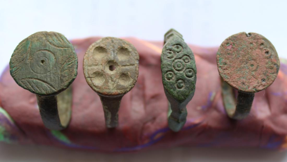 Medieval Viking Bronze Solar Rings (1 of 8)