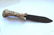 Medieval Iron Knife With Horn Handle