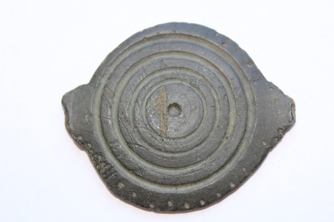 Early Medieval Big Roman Bronze Solar Armor Element (1 of 5)
