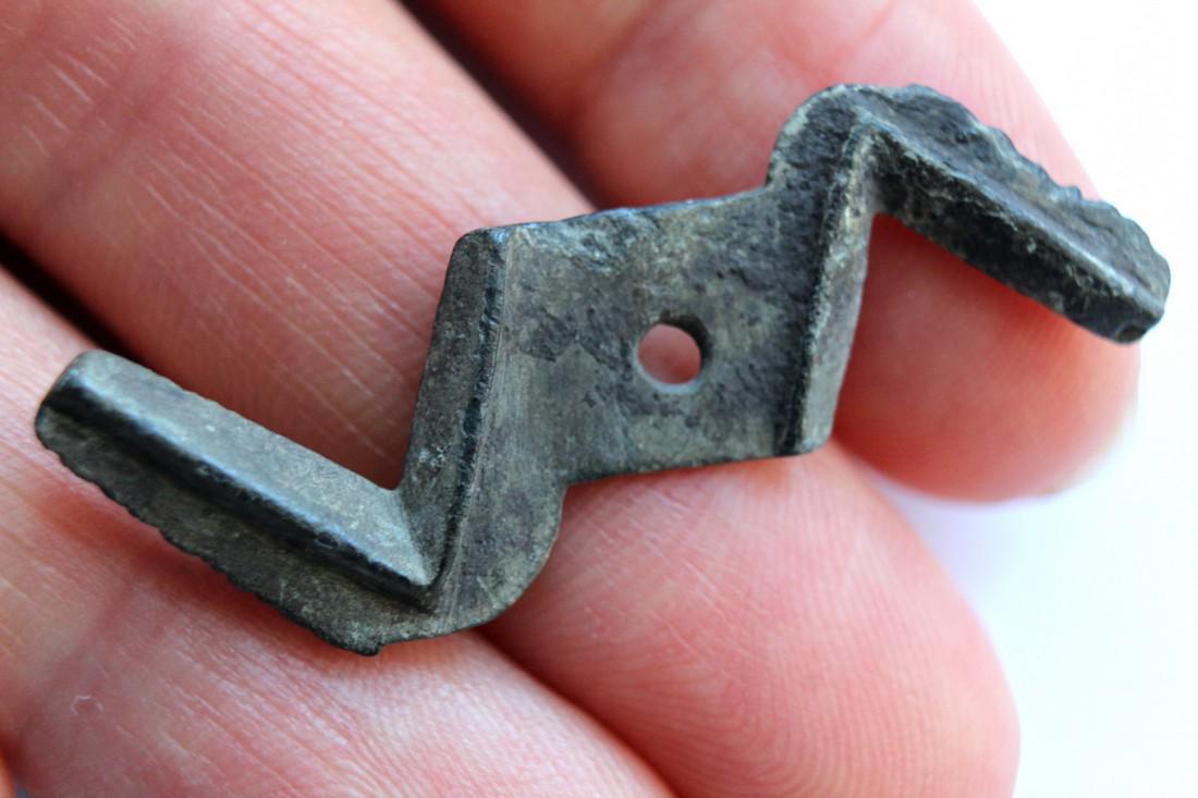 Viking Thor Amulet of Thunder and Lightning: Viking Thor amulet of thunder and lightning- 41 mm Origin: Europe Period: 9th-14th century -European Materials: bronze Size: 41mm place of discovery - Ukraine, Ukrainian private collection Please note
