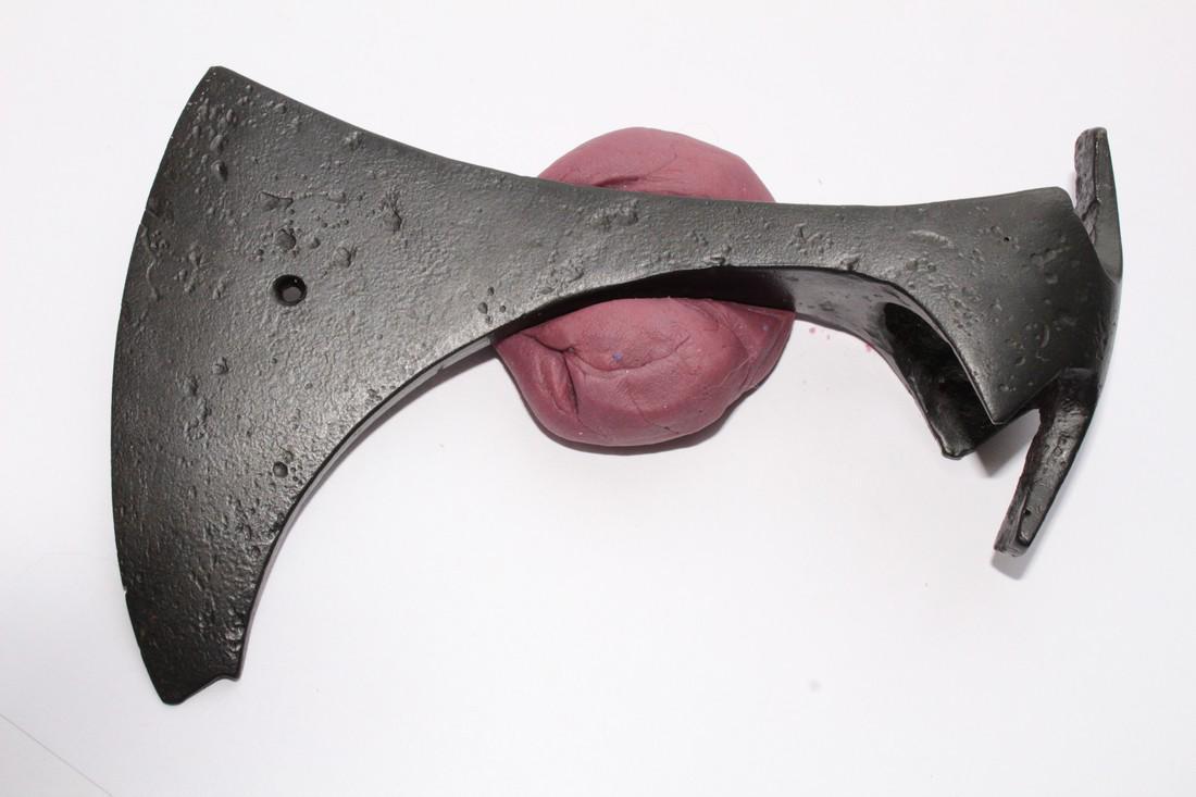 Medieval Viking Iron Axe-Blade With Hole (1 of 6)