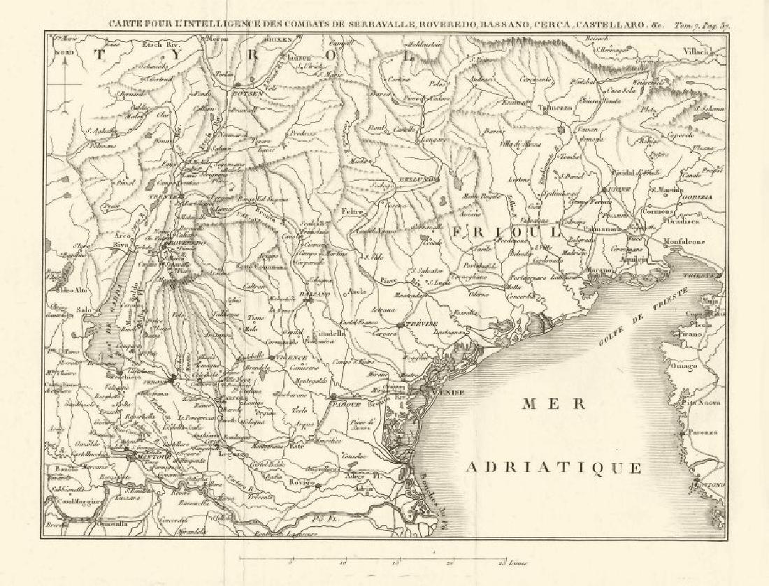1ST COALITION WAR. Battles Serravalle Roveredo Bassano (1 of 2)