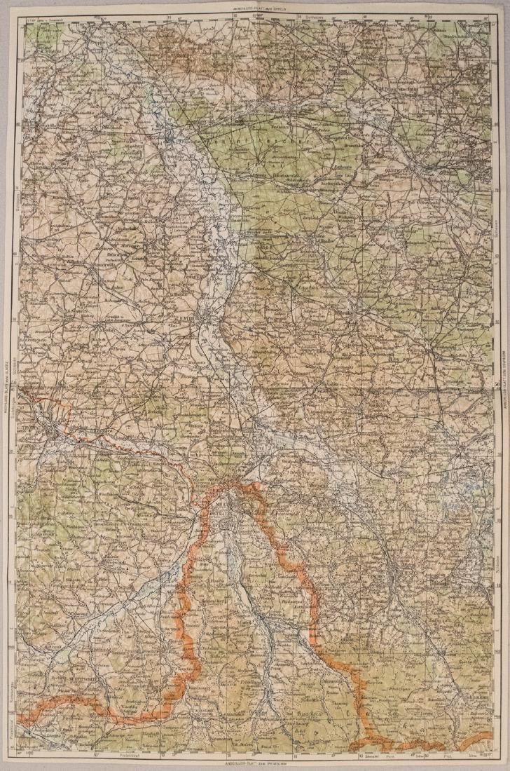 1940 Map German Occupation of Austria & Czech Republic (1 of 1)