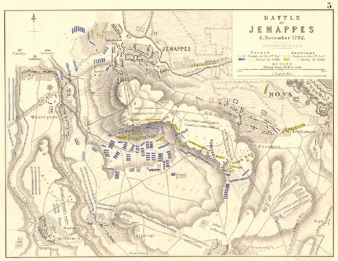 BATTLE OF JEMAPPES: 6 November 1792. Belgium. French (1 of 2)