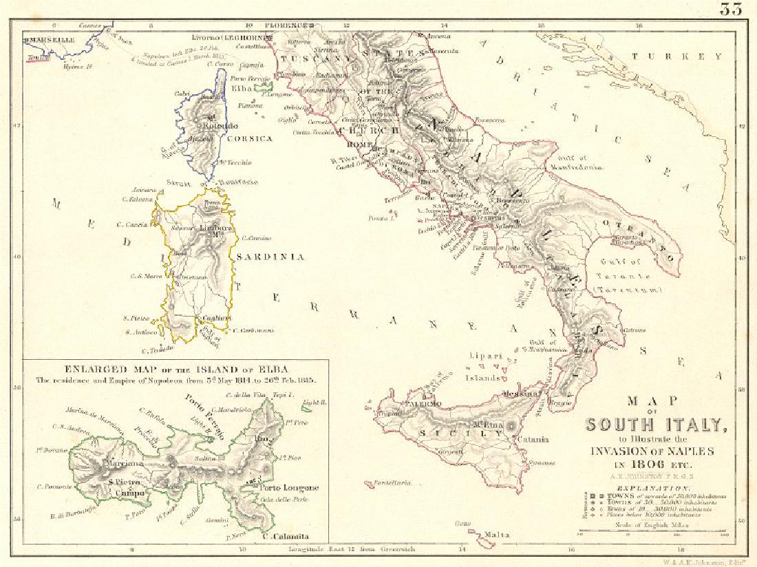 INVASION OF NAPLES 1806: Napoleonic Wars. Elba. (1 of 2)