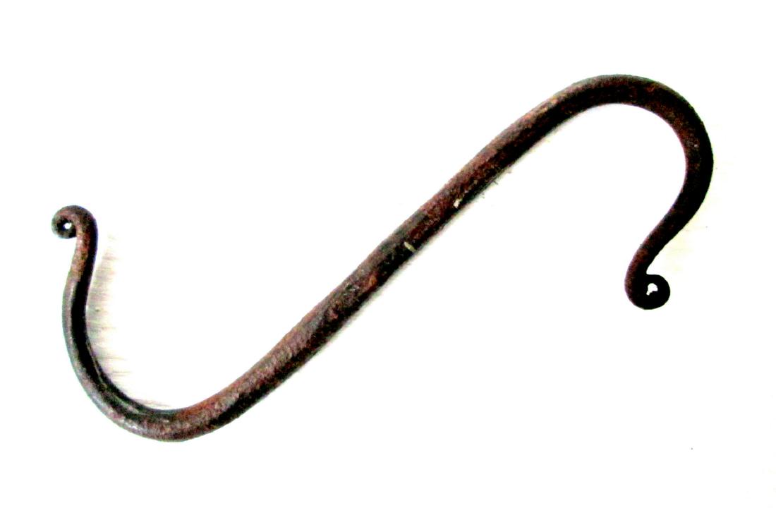 18th Century Forged Iron Hearth Hook (1 of 4)