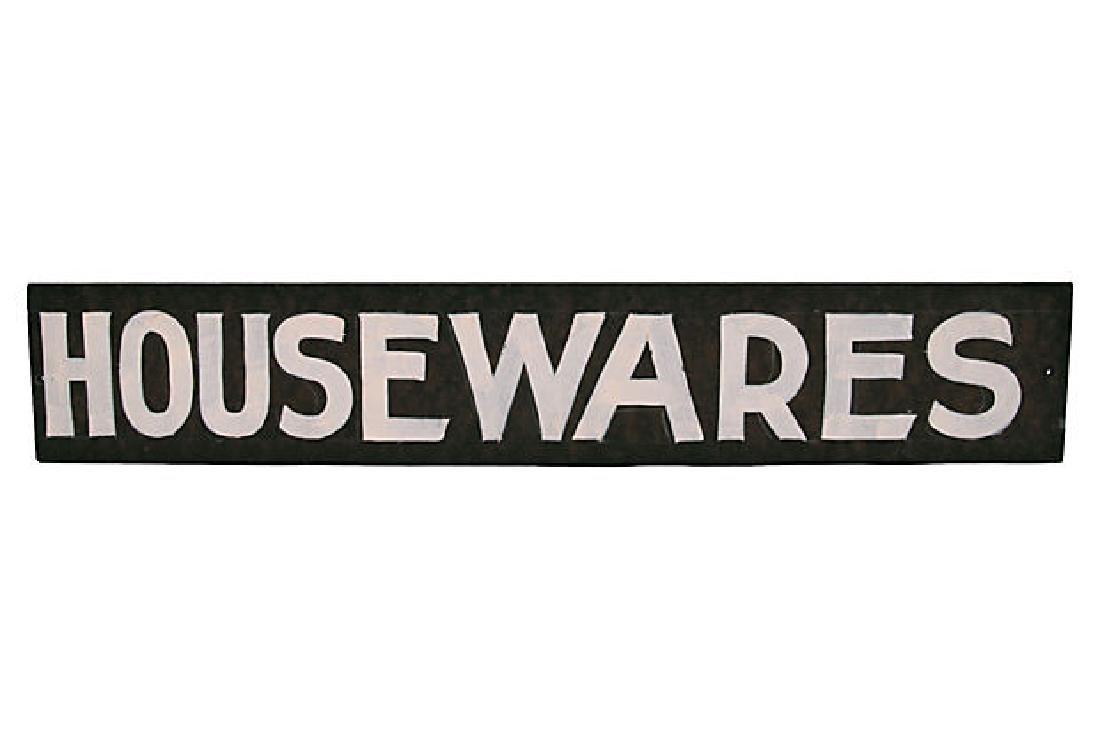 Housewares Sign (1 of 2)