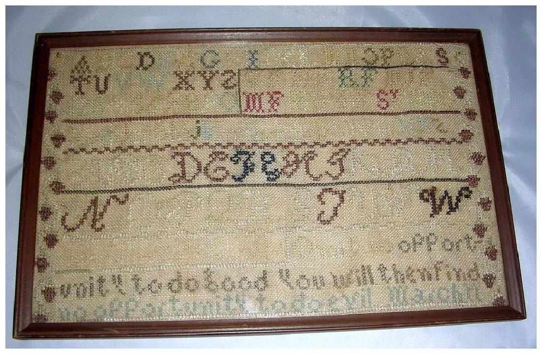 American Needlework Marking Sampler by Martha Forwood (1 of 7)