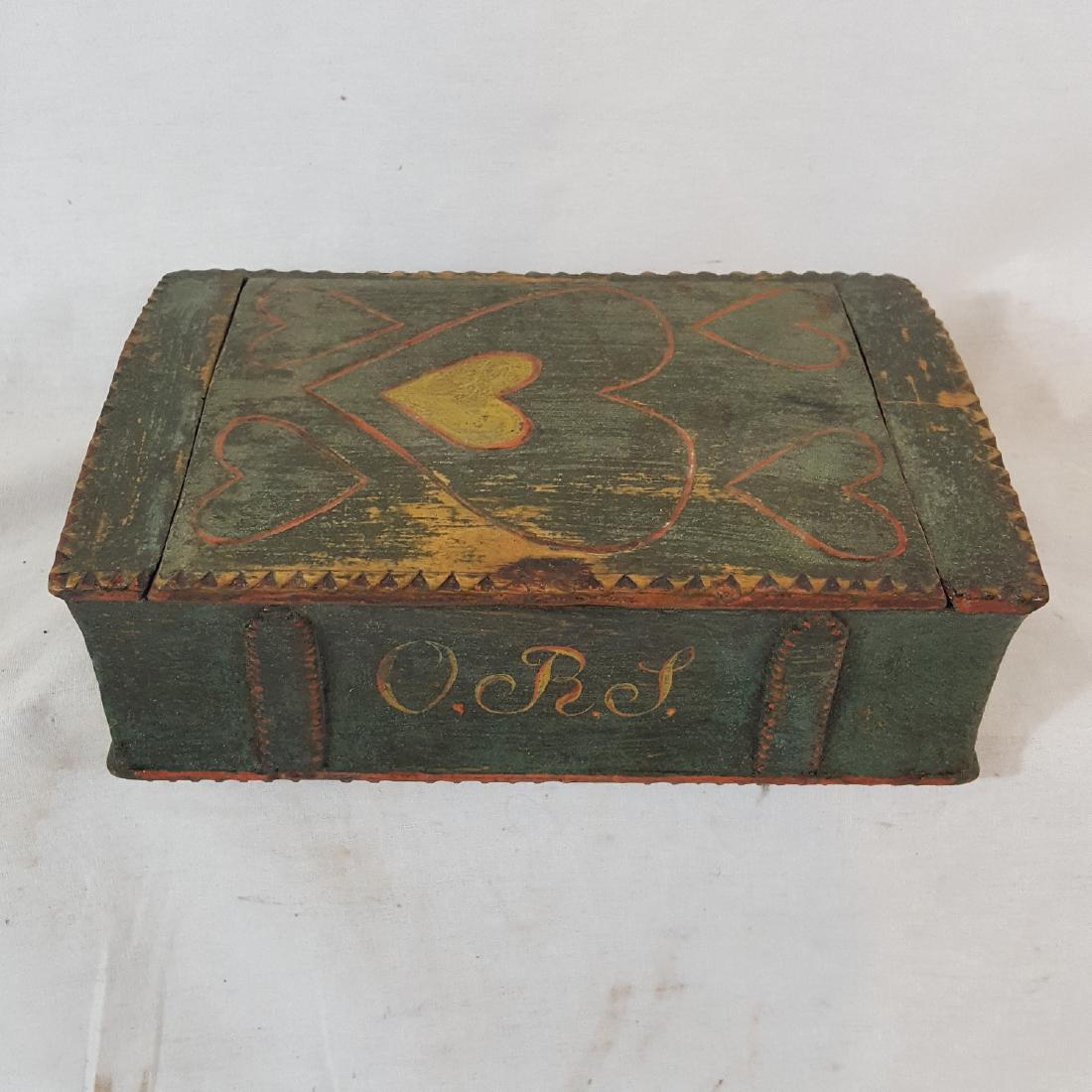 Carved Decorated Slide Lid Book Form Box 19th Century (1 of 7)