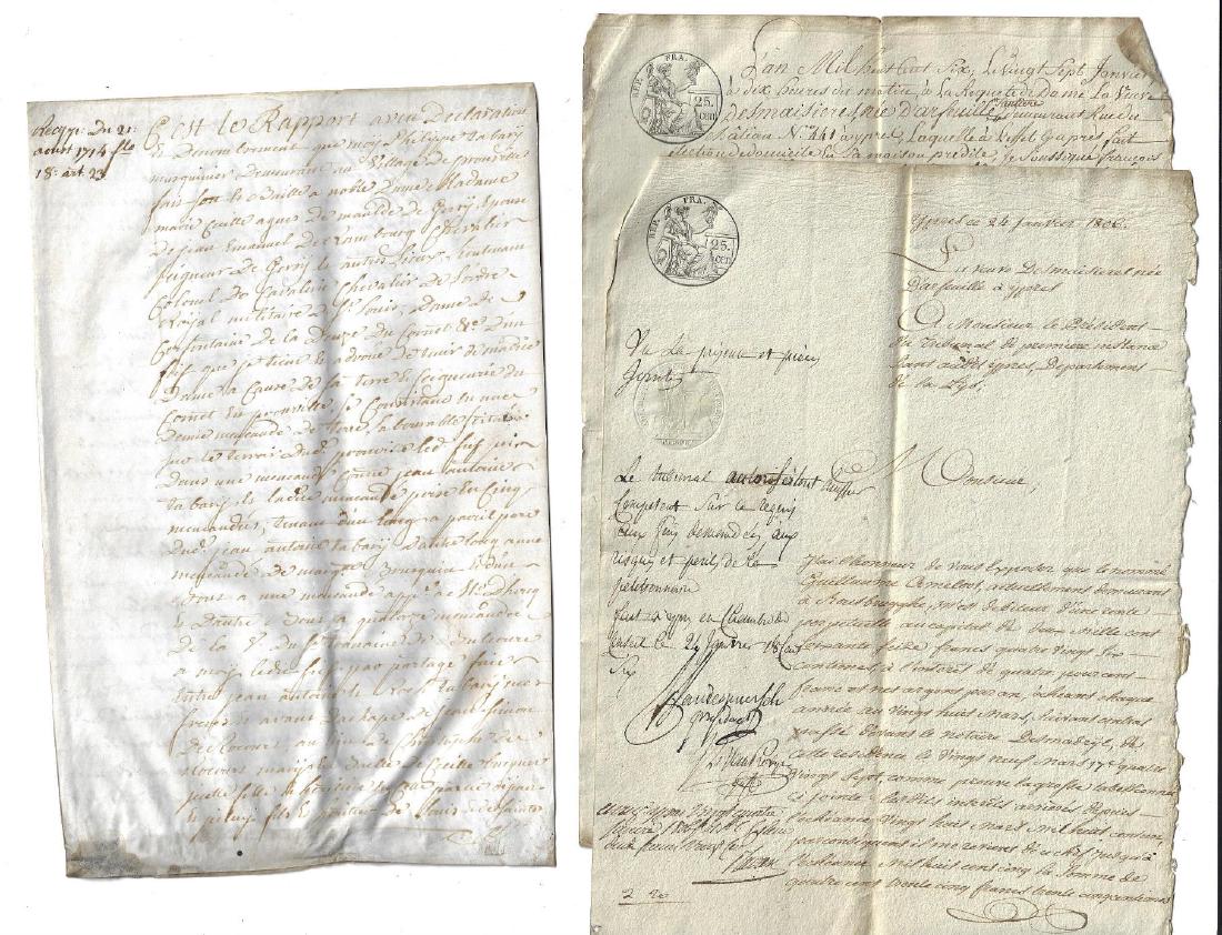 1714 and Later French Documents Vellum (1 of 1)