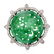 Solid 18k White Gold 0.66ct Pave Diamond Carved