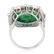 Solid 18k White Gold 0.66ct Pave Diamond Carved - 3