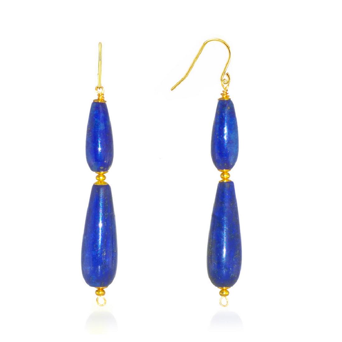 Drop Afghan Lapis lazuli Earrings (1 of 3)