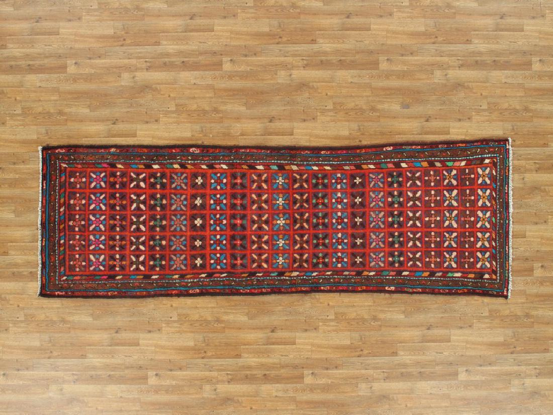 Vintage Persian Hamadan Rug 3x9.10 (1 of 9)