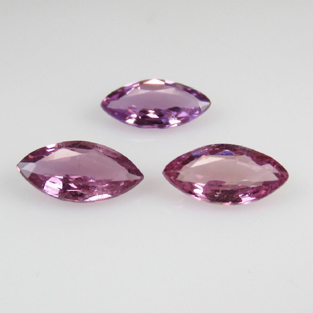 1.62 Ctw Natural Loose Purple Sapphire Set (1 of 3)