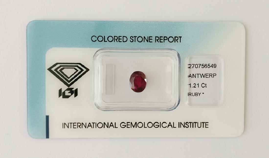 Thailand Ruby Purplish Red 1.21 ct (1 of 4)
