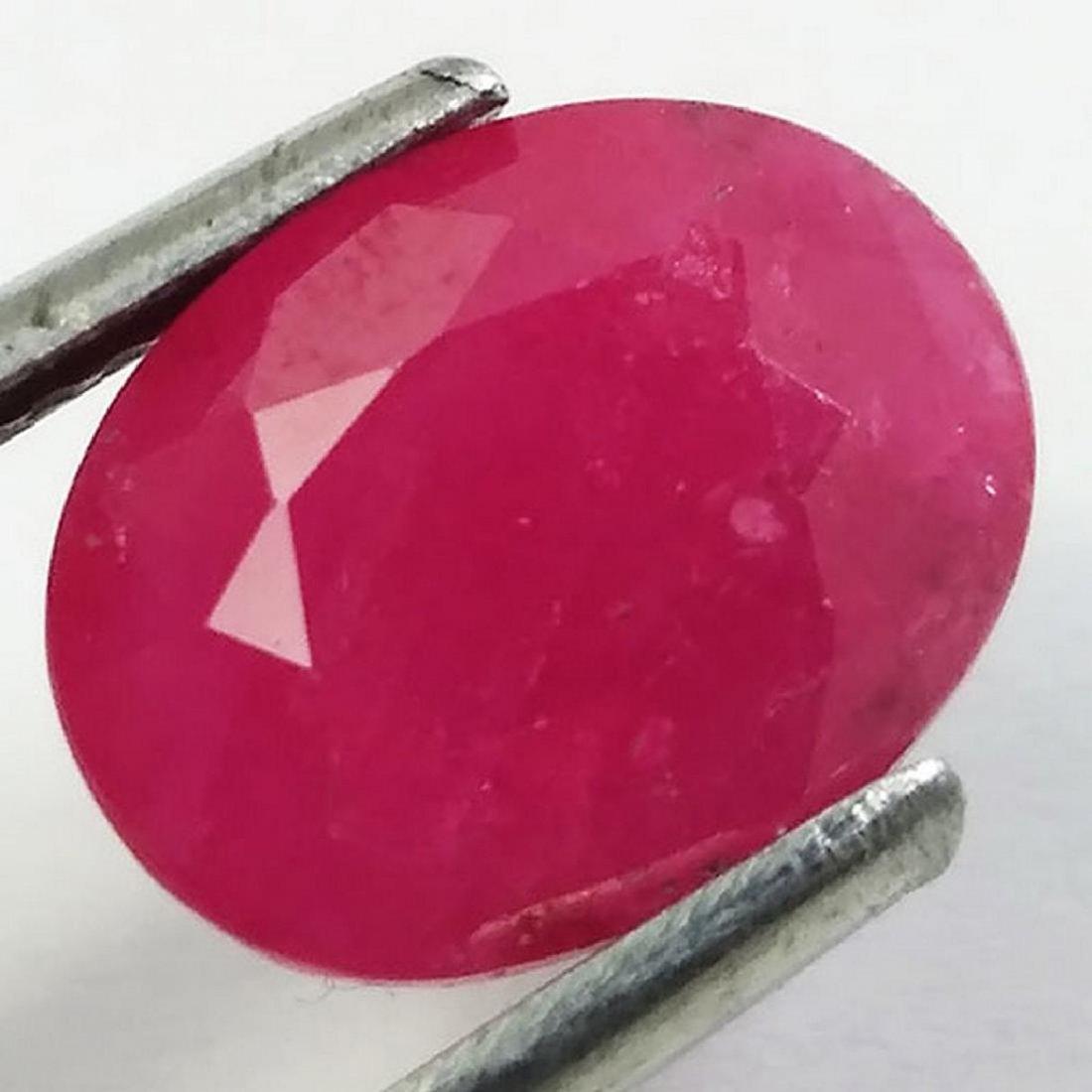 4.30Cts MOST BEAUTIFUL 100%NATURAL RUBY OVAL CUT LOOSE (1 of 4)