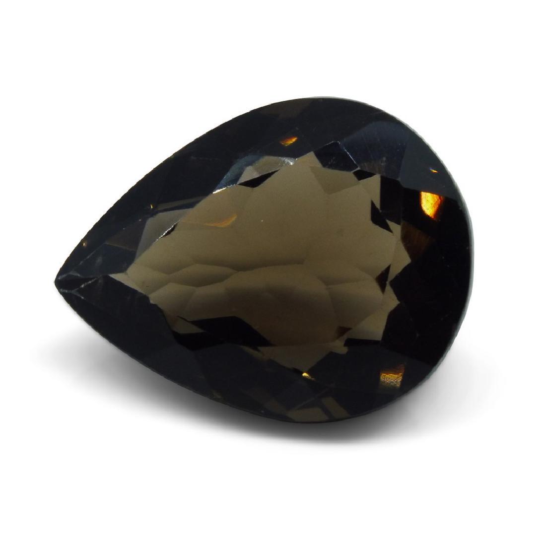 30.36 ct Pear Smokey Quartz - NR (1 of 7)