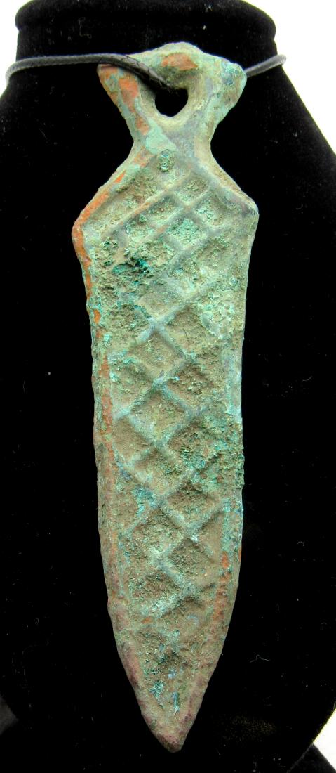 Medieval Viking Era Bronze Warrior's Sword Pendant (1 of 2)