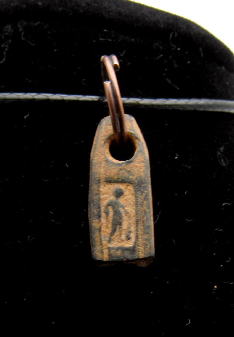 Ancient Roman Bronze Pendant with Figure (1 of 3)