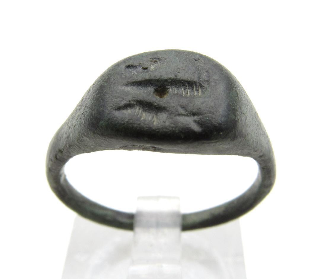 Ancient Celtic Bronze Age Decorated Ring (1 of 3)