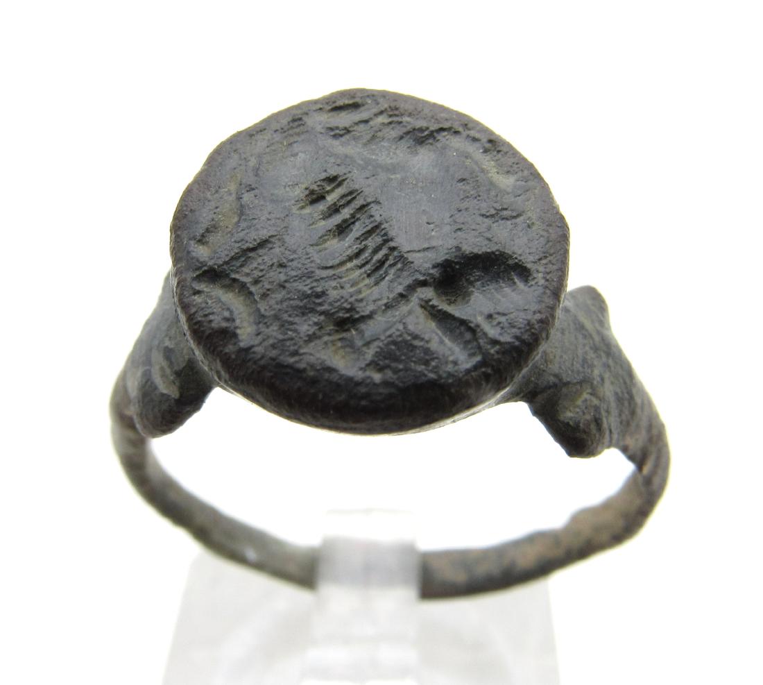 Ancient Celtic Bronze Age Decorated Ring (1 of 3)