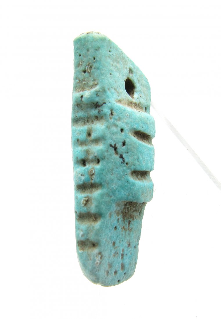 Ancient Egyptian Ceramic Crocodile Faience Bead (1 of 3)