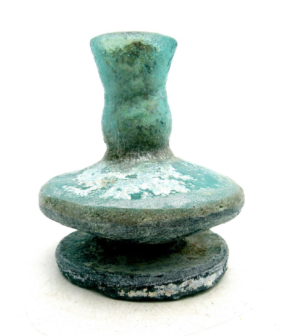 Early Medieval Byzantine Glass Flask (1 of 4)