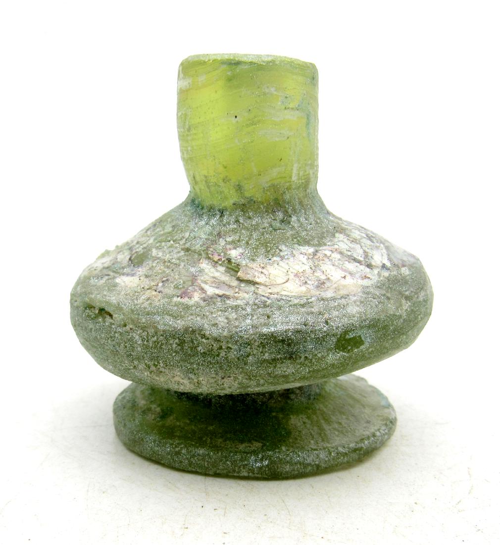 Early Medieval Byzantine Glass Flask (1 of 4)