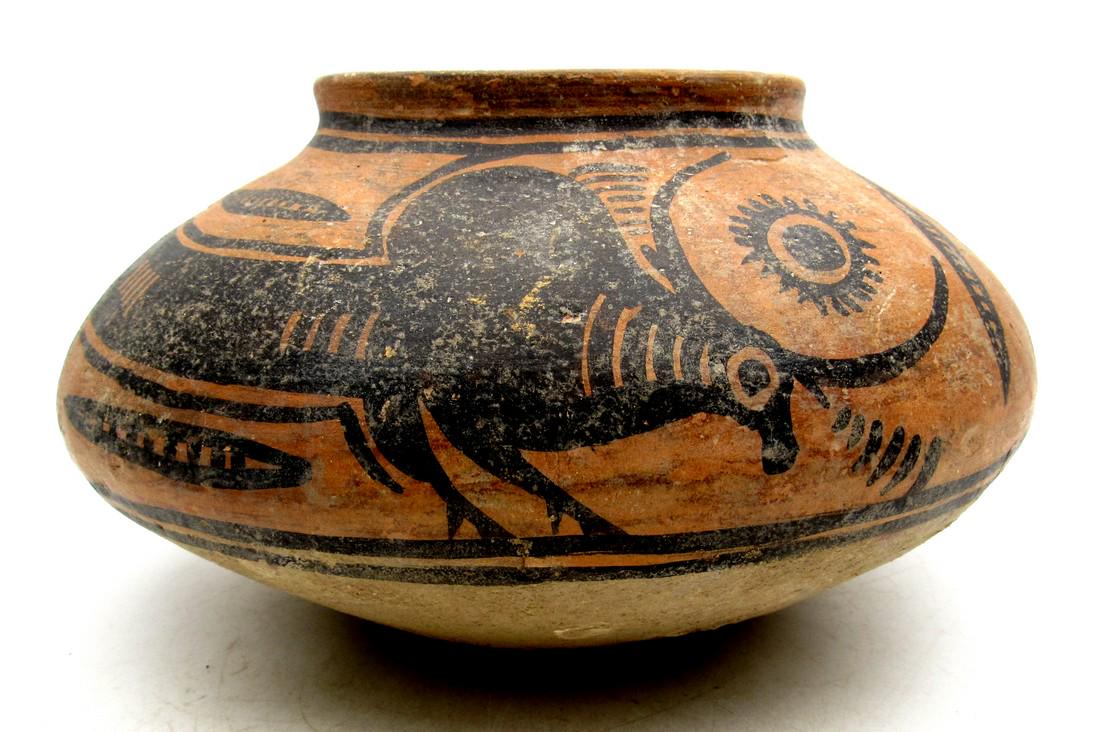 Ancient Indus Valley Jar with Bull Motif (1 of 4)