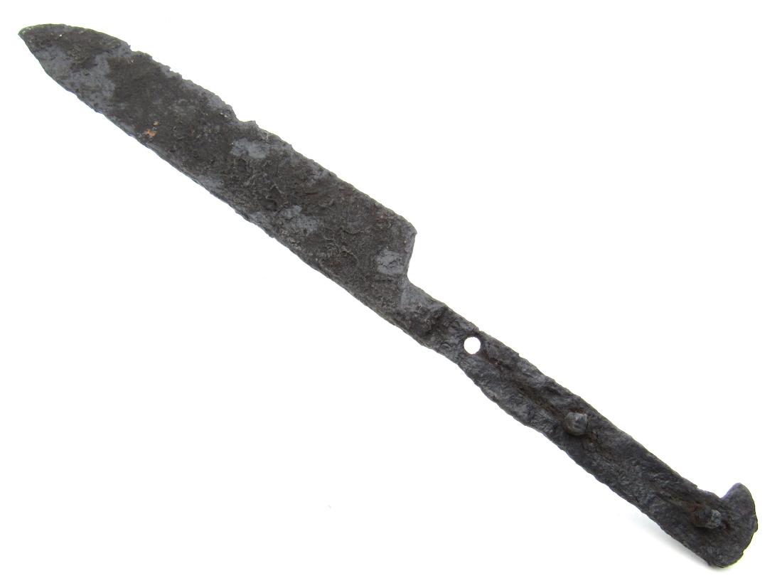 Medieval Viking Iron Dagger with Handle (1 of 3)