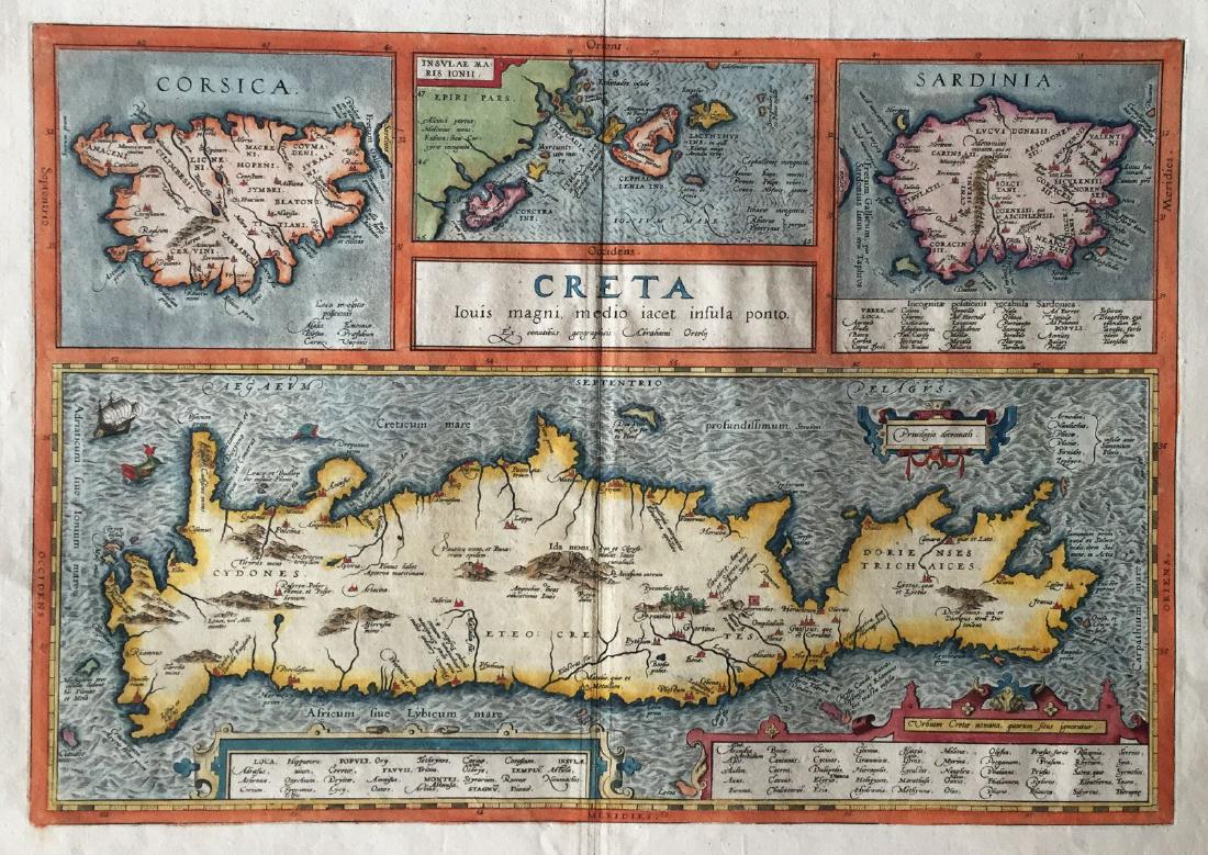 Ortelius: Crete & Mediterranean Isles (1 of 1)