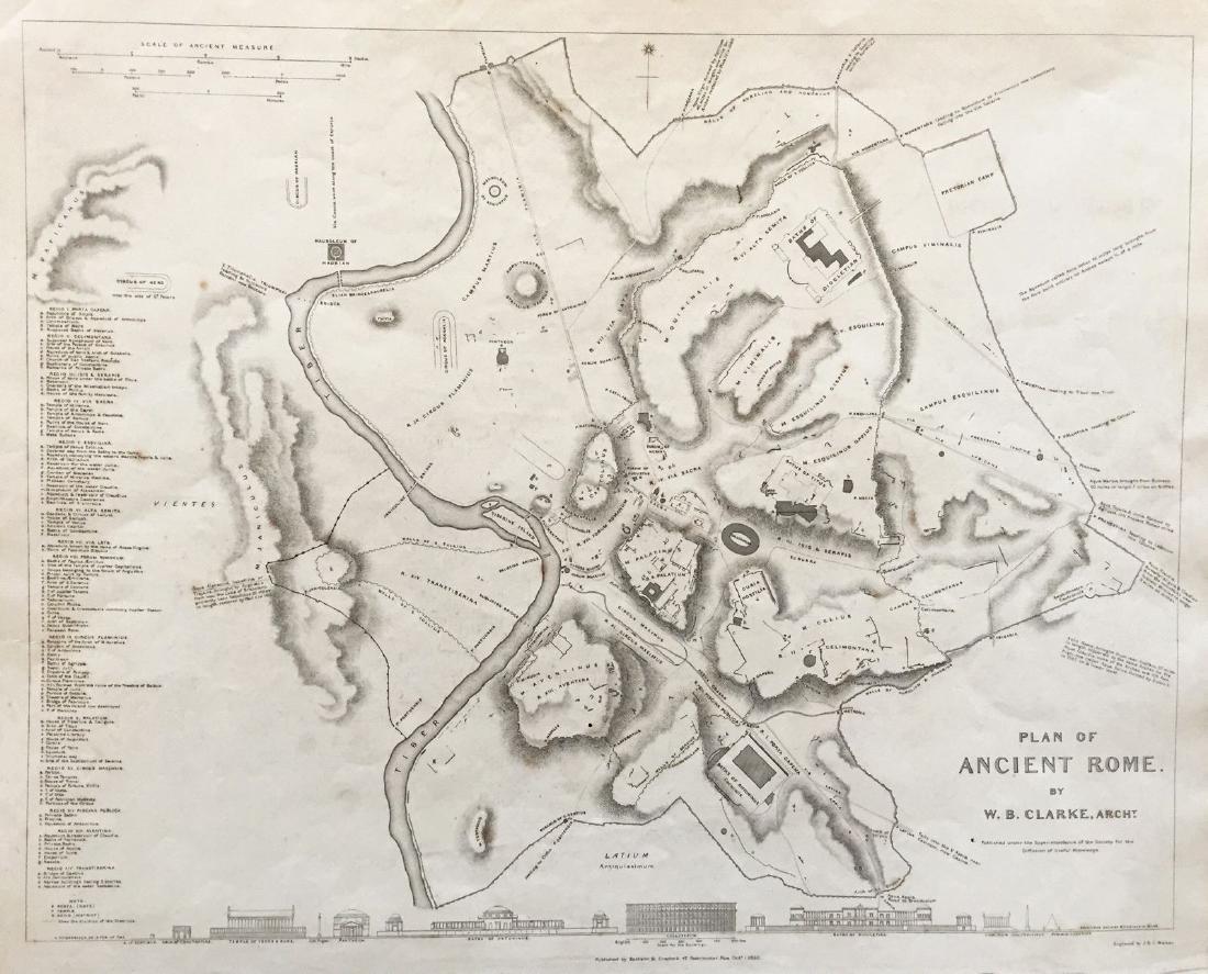 Baldwin & Cradock / SDUK: Plan of Ancient Rome (1 of 1)