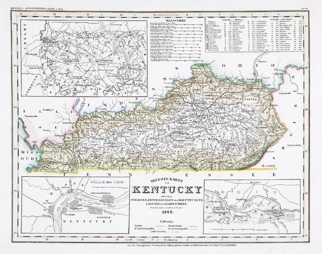 Meyer: Kentucky with Ohio River & Lexington Insets (1 of 1)