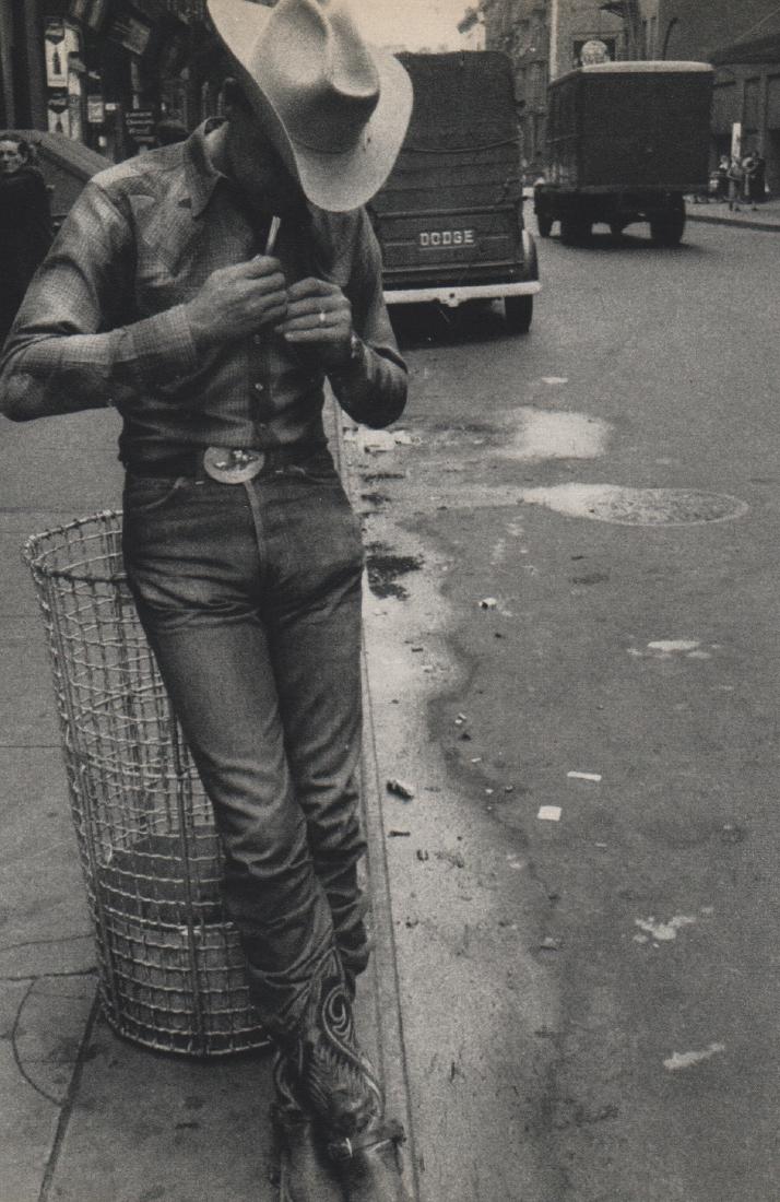 ROBERT FRANK - New York City: Artist: ROBERT FRANK Print Title: New York City Medium: Sheet-fed Gravure Printing Date: 1958 Printed in France Image Size: 4.5 x 6.75 inches Robert Frank (b. 1924) is an American photographer and doc