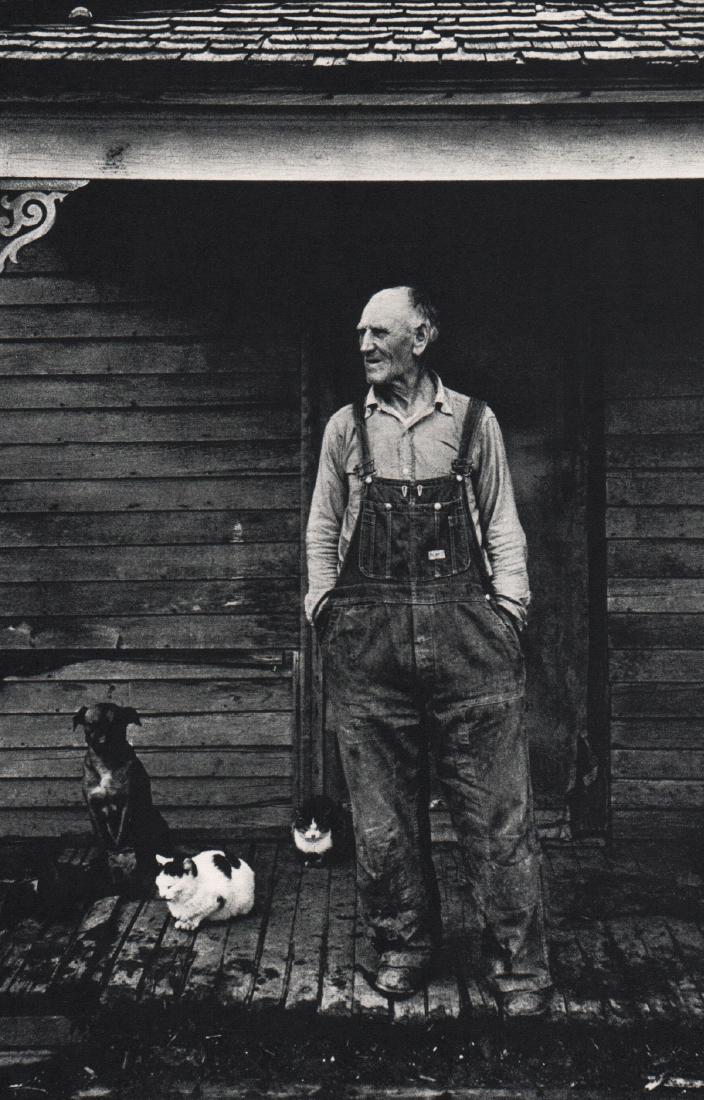 DAN WEINER - Farmer of Flood, Iowa 1952: Artist: DAN WEINER Print Title: Farmer of Flood, Iowa 1952 Medium: Sheet-fed Gravure Printing Date: 1968 Printing Location: Holland Image Size: 5.5 x 8.25 inches Dan Weiner (1919–1959) was an Americ