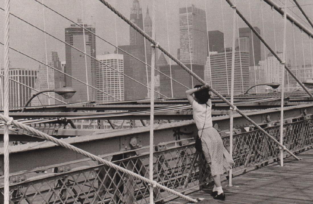 EDOUARD BOUBAT - Brooklyn Bridge, 1982: Artist: EDOUARD BOUBAT Print Title: Brooklyn Bridge, New York 1982 Medium: Sheet-Fed Gravure Printing Date: 1988 Printed in Spain Image Size: 6.5 x 4.25 inches Edouard Boubat (1923-1999) was a French