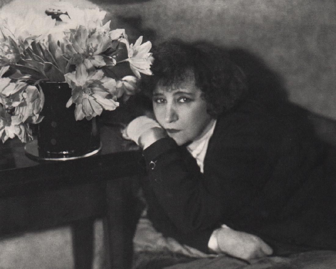 ANDRE KERTESZ - Colette, Paris 1930: Artist: ANDRE KERTESZ Print Title: Colette, Paris 1930 Medium: Sheet-Fed Gravure Printing Date: 1972 Printed in France Image size approx. 6.5 x 5 inches Andre Kertesz (1894-1985) born Kertesz Andor, w