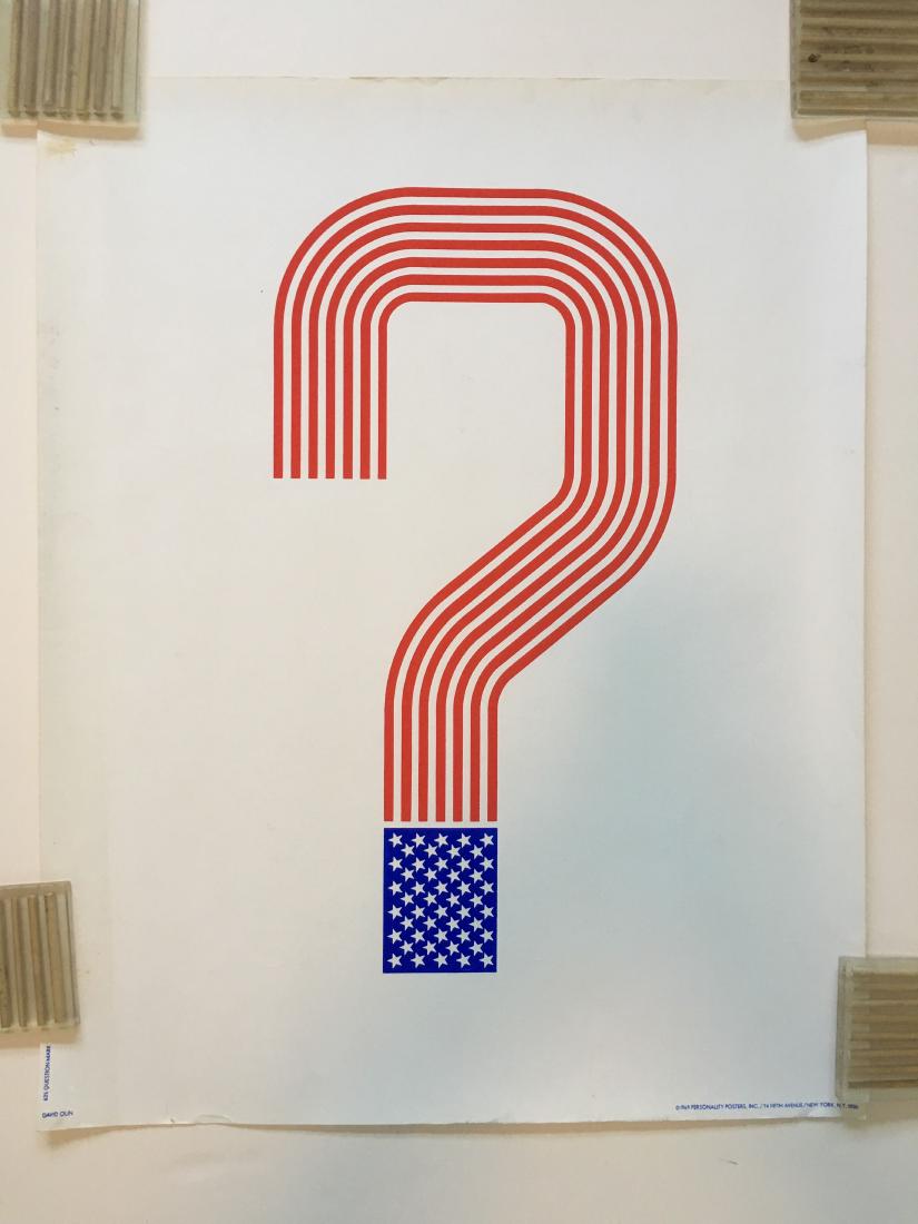 RARE - Question Mark - 1969 - Personality Posters - (1 of 1)
