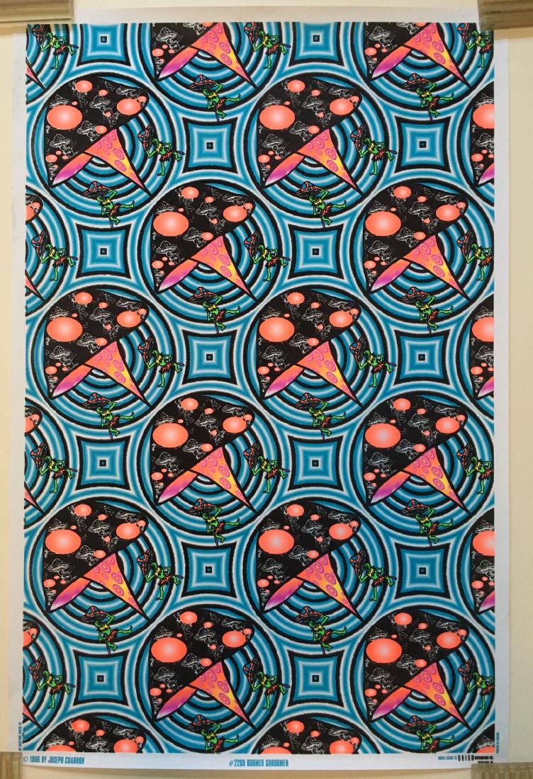 Boomer Shroomer - Blacklight - 1996 - Orion: Boomer Shroomer - Blacklight - 1996 - Orion. MOST POSTERS IN THIS SALE ARE NEW OLD STOCK - AND STILL SEALED! PURCHASED FROM A HEAD SHOP THAT CLOSED IN THE 1970's. We have multiple dozens of each of th