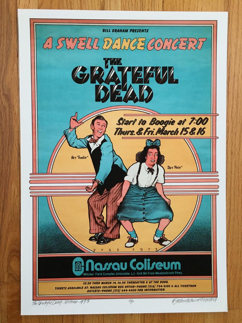 DAVID BYRD - Grateful Dead Swell Dance - Signed Artists (1 of 1)