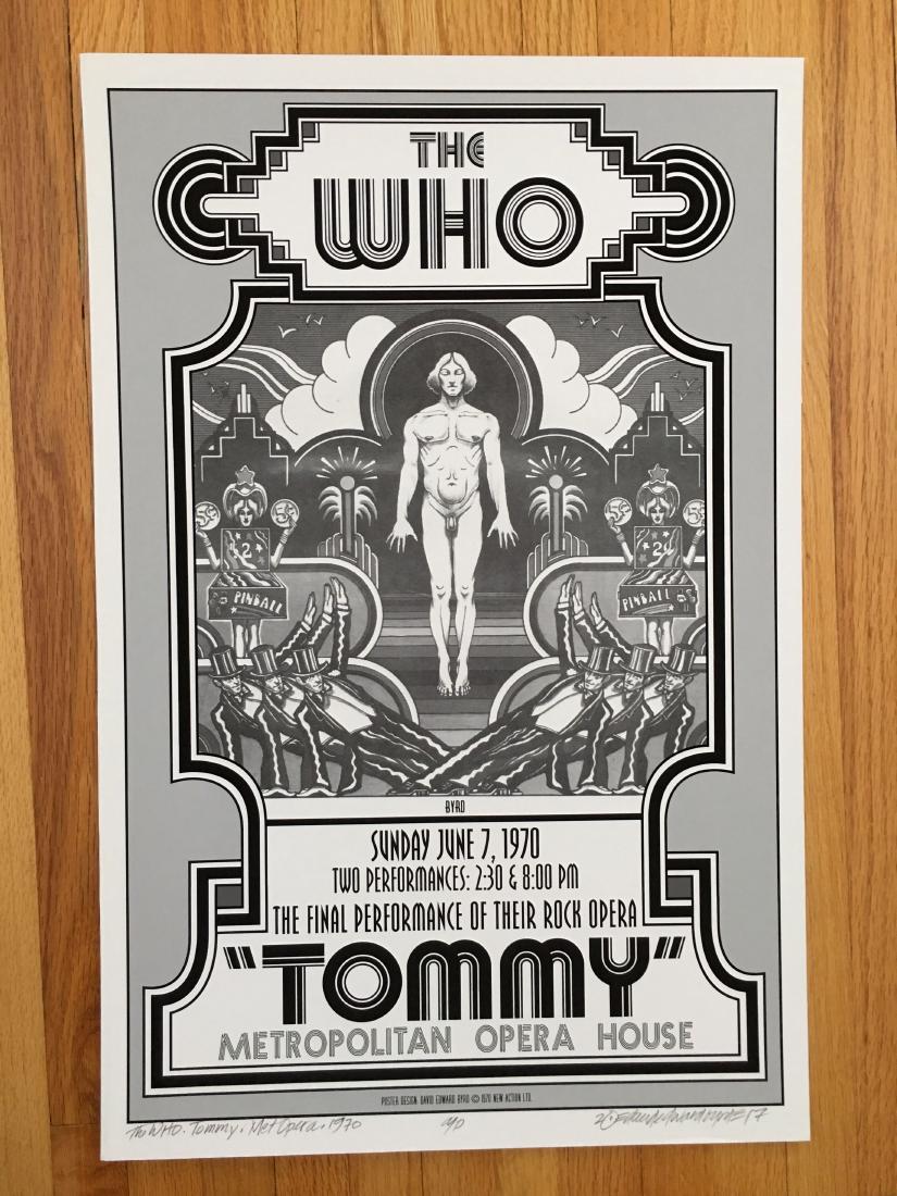 DAVID BYRD - Tommy - The Who - Signed Artists Proof: Archival MATTE Paper giclee print by David Edward Byrd - signed Artists Proof Dimensions approx. 22H x 17W Unframed. Style/Period: Art: Contemporary Born near Chattanooga, Tennessee, David Edward Byrd