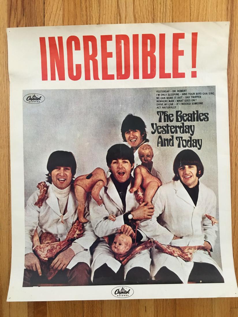 LAST ONE !  INCREDIBLE - BEATLES BUTCHER COVER POSTER (1 of 1)
